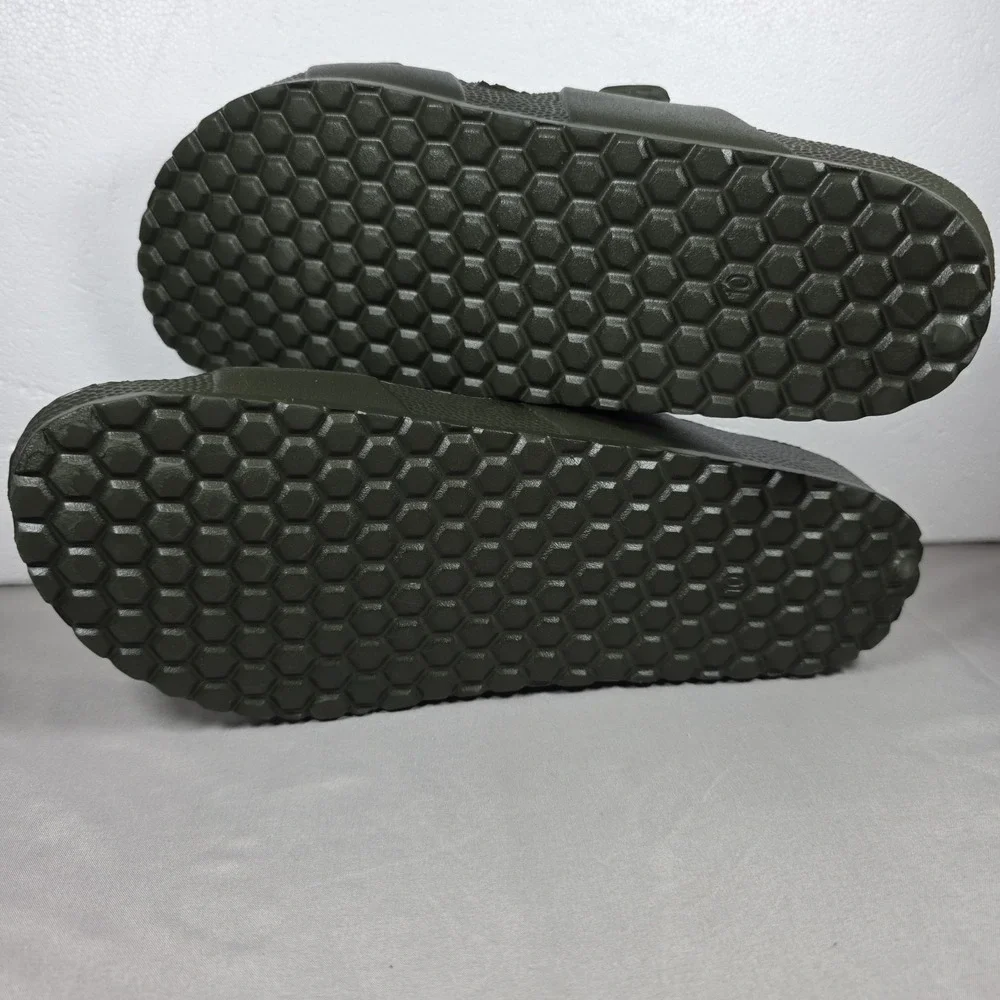 Men's Carson Two Band Sandals - Goodfellow & Co‎ size 10 Olive Green